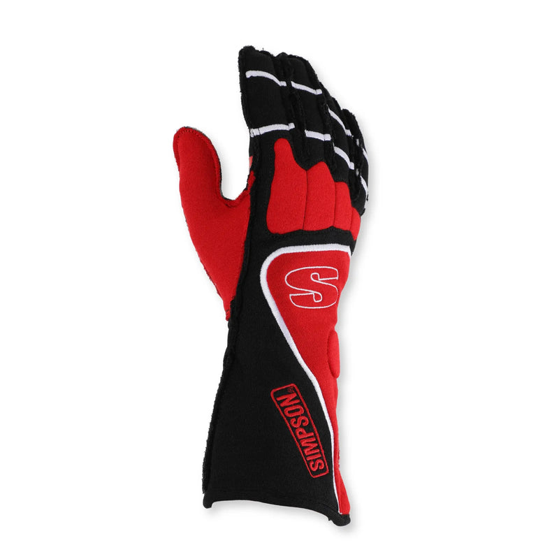 Simpson Racing Dgsr DNA Racing Gloves - Small - Red/Black