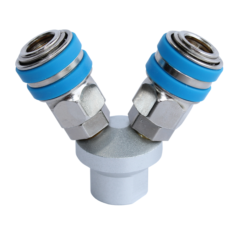 SP Tools Air Tool Fitting - Coupler Two Way 1/4"F Thread