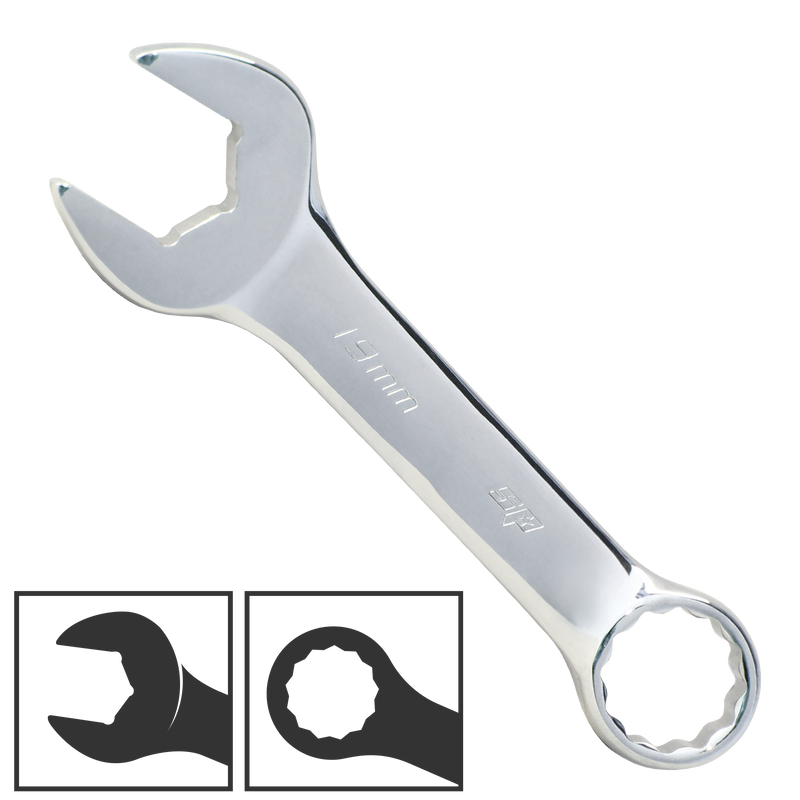 SP Tools Spanner ROE Stubby Metric 19mm SP13019
