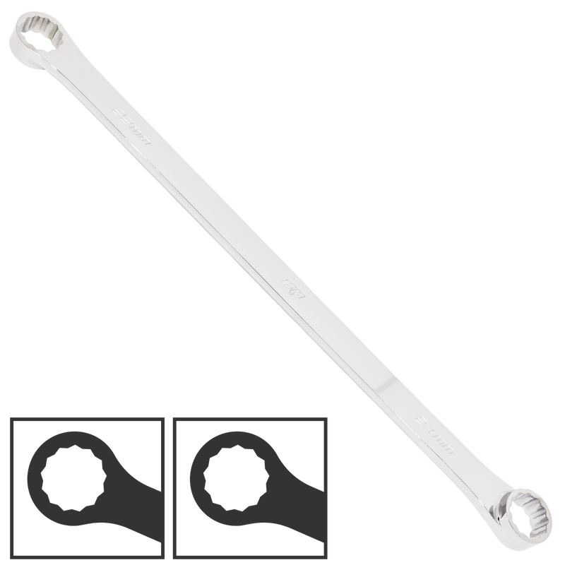 SP Tools SP15008-XPX Double Box Ring Spanner - Extra Long