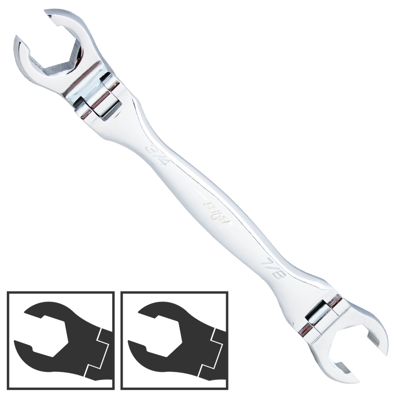 SP Tools Spanner Flare Nut Flex Head SAE 3/4" x 7/8"