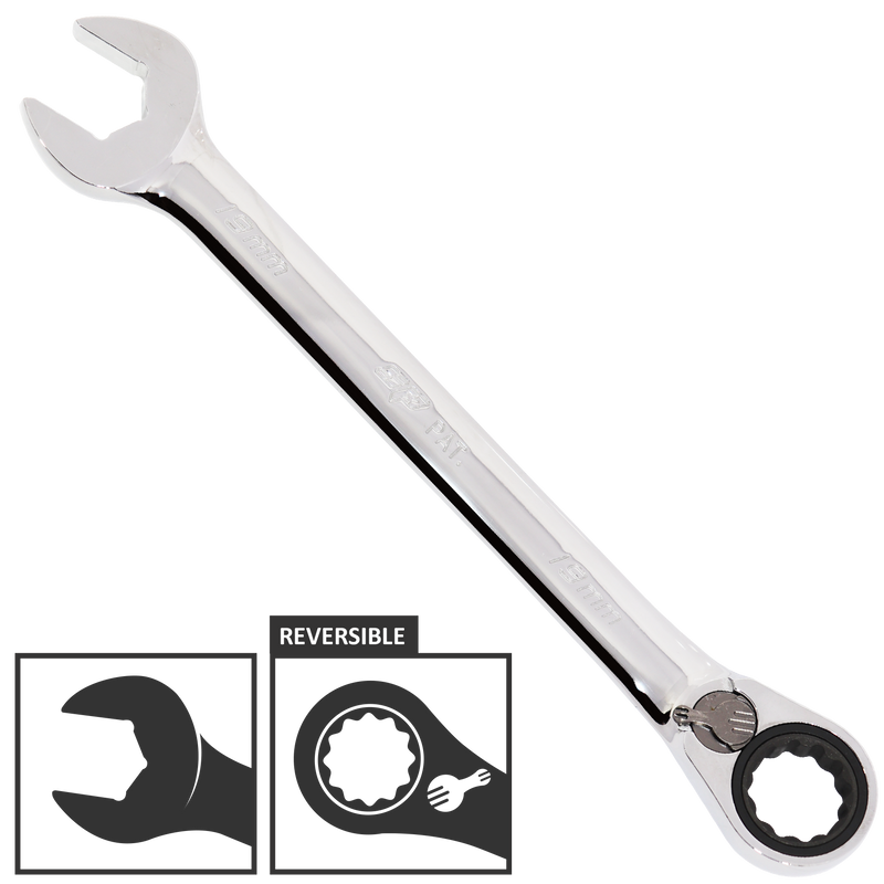 SP Tools Spanner ROE Geardrive Reversible Metric 18mm
