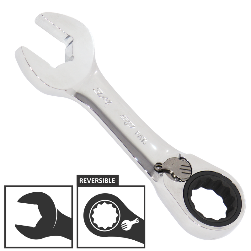 SP Tools Spanner ROE Stubby Reversible Geardrive SAE 3/8"