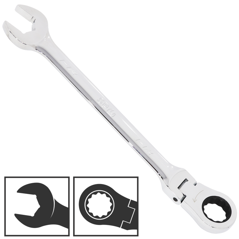 SP Tools Spanner ROE Flexhead Geardrive SAE 1" SP17463