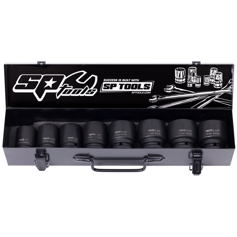 SP Tools Socket Set Impact 3/4Dr 6Pt 8pc SAE SP20415