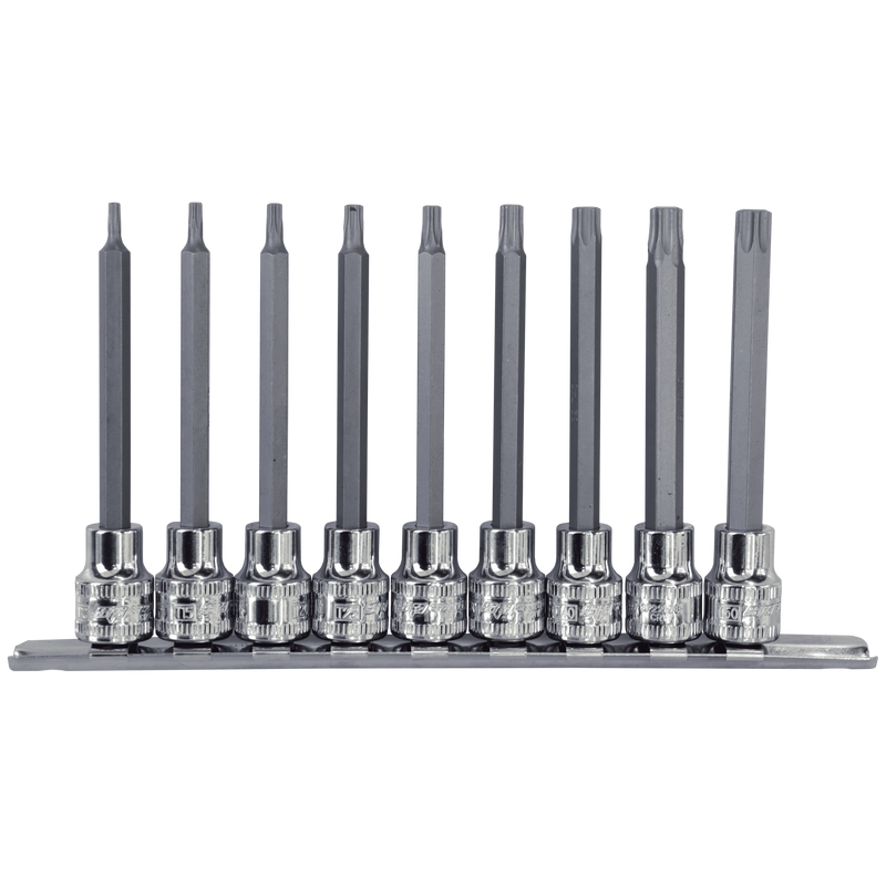SP Tools Socket Rail 3/8Dr Torx 9pc - L 100mm SP20455
