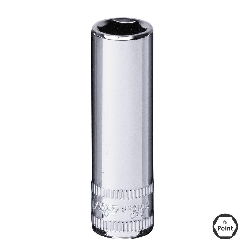 SP Tools Socket Deep 1/4"Dr 6Pt Metric 9mm SP21409