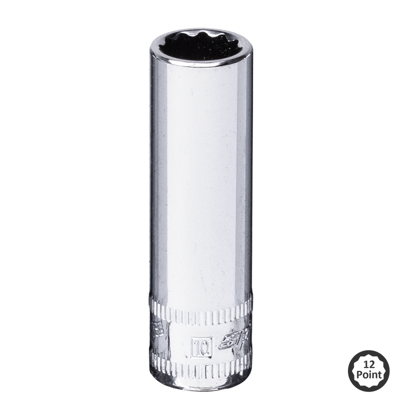 SP Tools Socket Deep 1/4"Dr 12Pt Metric 4mm SP21604