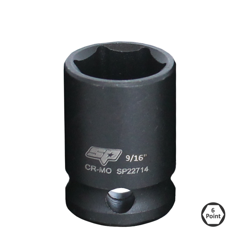 SP Tools Socket Impact 3/8"Dr 6Pt SAE 11/16" SP22758