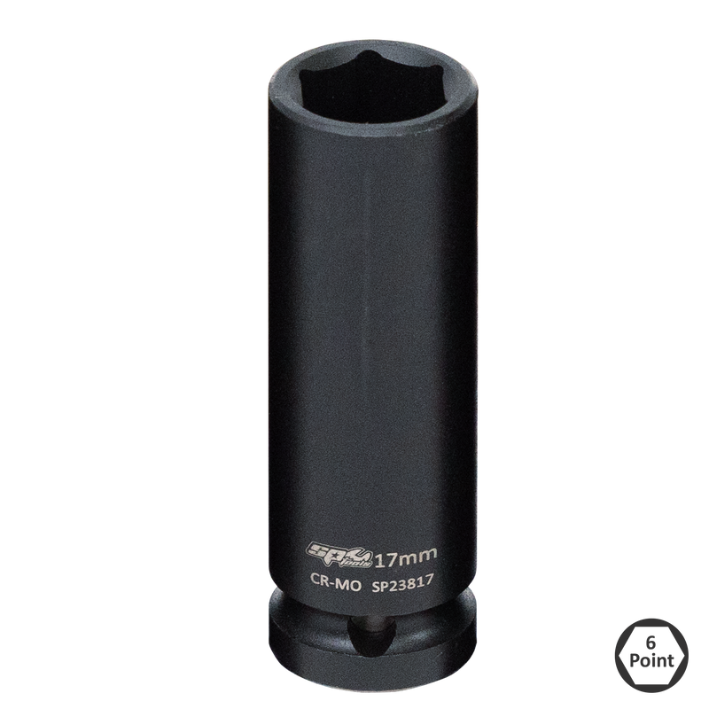 SP Tools Socket Impact 1/2" Dr 6Pt Deep Metric 23mm