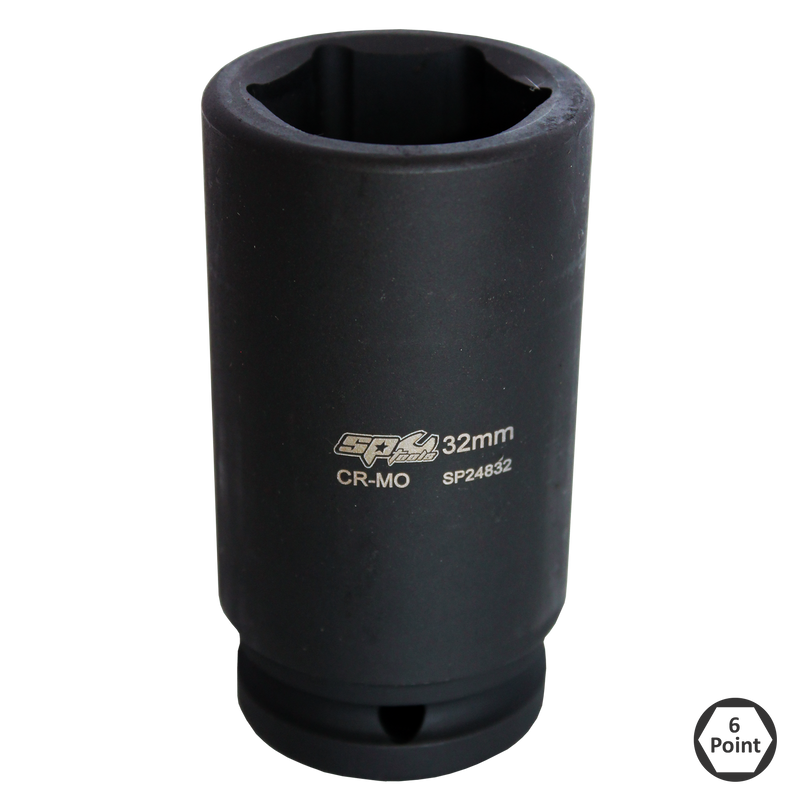 SP Tools Socket Impact 3/4" Dr 6Pt Deep Metric 17mm