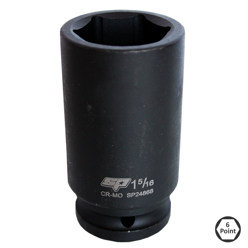 SP Tools Socket Impact 3/4Dr 6Pt SAE Deep 1-9/16" SP24872