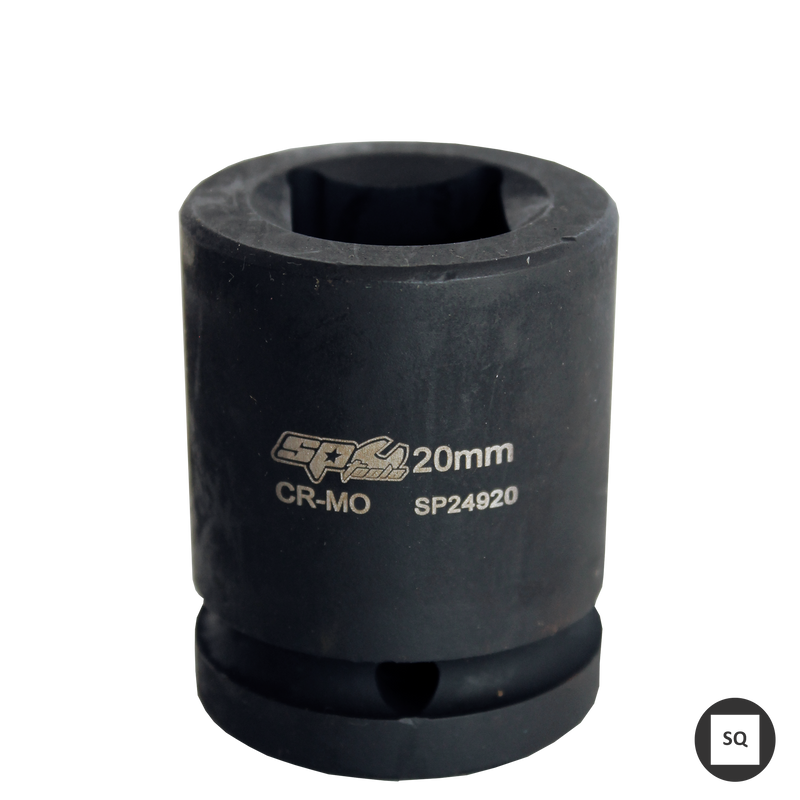 SP Tools Socket Impact 3/4"Dr Double Sq Metric 19mm