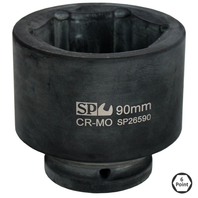 SP Tools Socket Impact 1-1/2"Dr 6Pt Metric 125mm SP26625