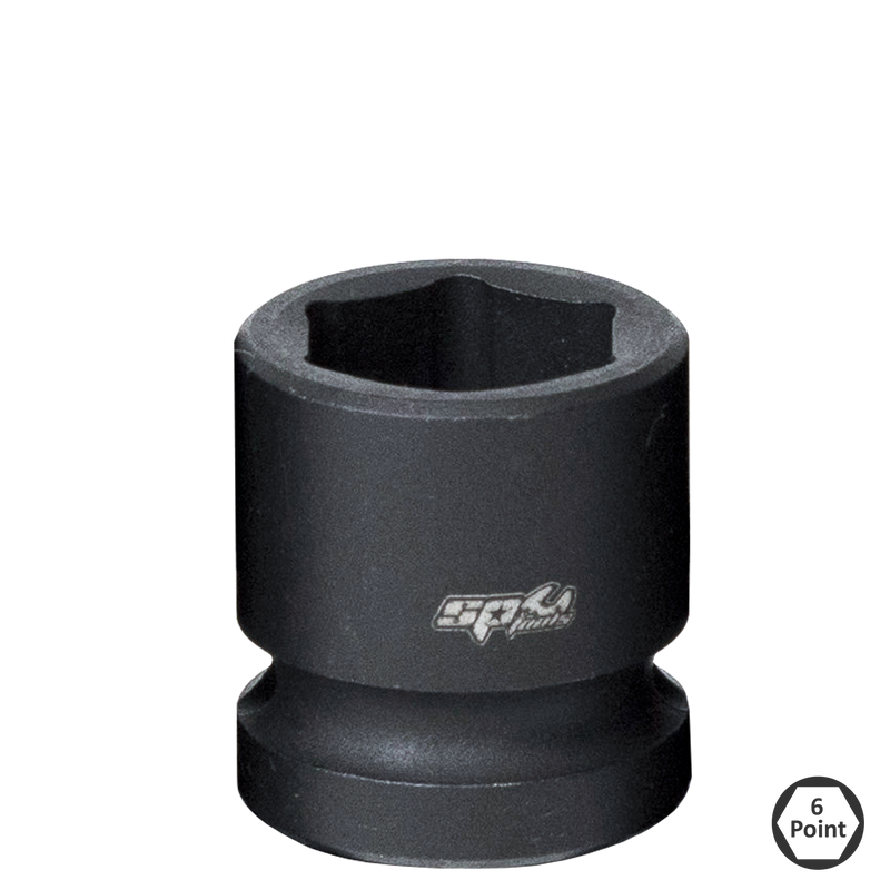 SP Tools Socket Impact Stubby Metric 1/2"Dr 6Pt 15mm