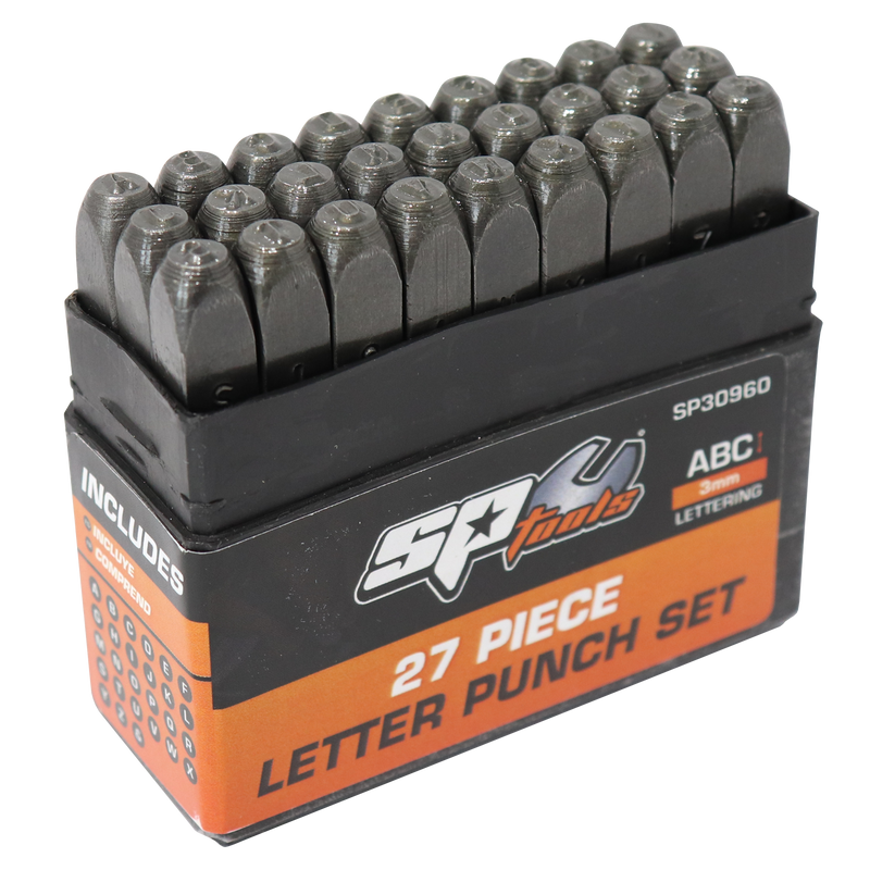 SP Tools Letter Punch Set 27pc (3mm) SP30960