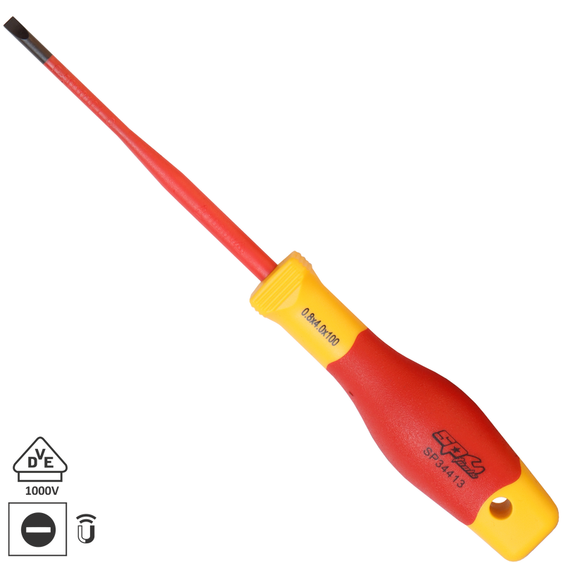 SP Tools Screwdriver Vde Insulated Slotted 3.0X100mm