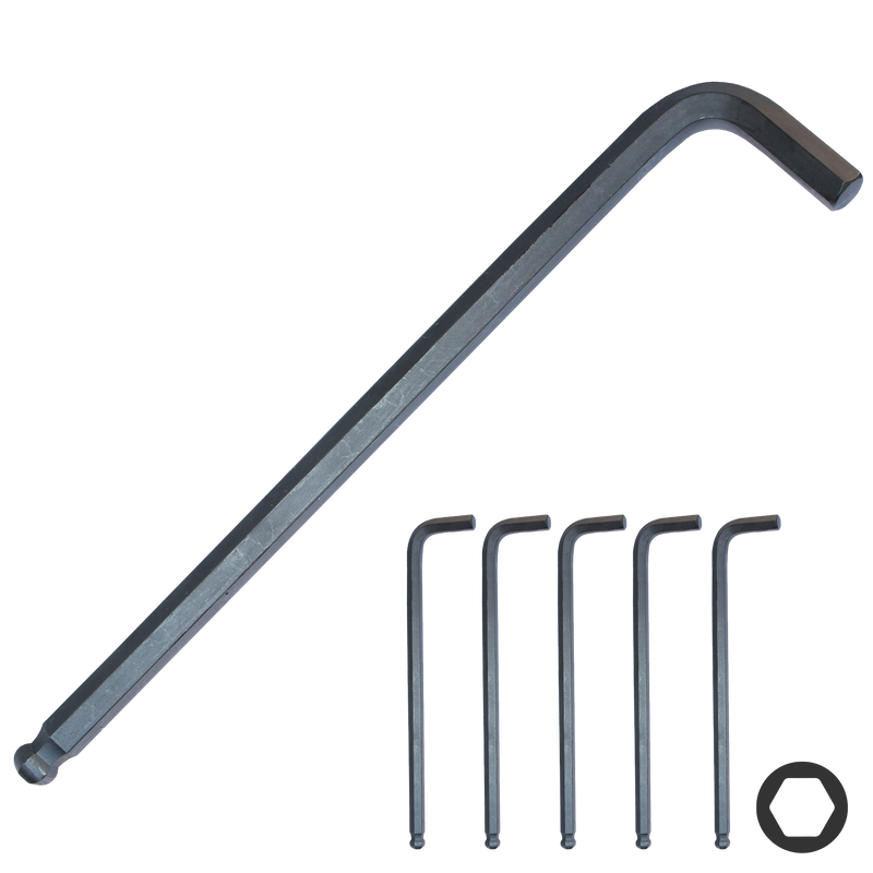 SP Tools Hex Key Black SAE 1/4" (Pk5) SP34661