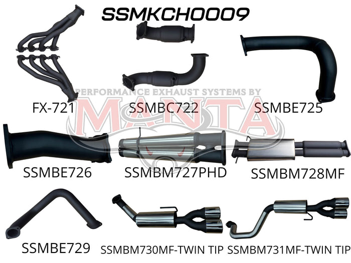 Manta SSMKCH0009 Full Exhaust System inc Extractor | Kren Offroad NZ