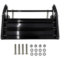 Aluminium Black Pull Out Folding 550mm Fit For RV Single Caravan Step With Screws Kit