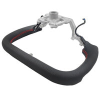 Fit For Tesla Model 3 Highland 2023-2025 Carbon Fiber Yoke Steering Wheel Red Strip