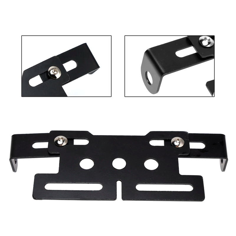 Powersports Pro Motorcycle Taillight Mount Support License Plate Holder Light Bracket