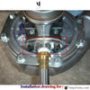 CNC Billet Turbo Oil Feed Flange 1/4 Restrictor Garrett T3/T4R Turbocharger