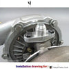 CNC Billet Turbo Oil Feed Flange 1/4 Restrictor Garrett T3/T4R Turbocharger
