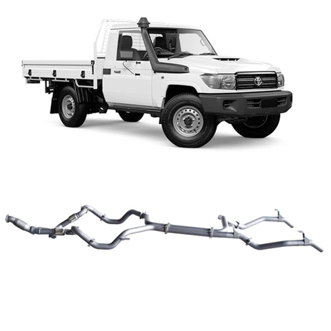 Redback Extreme Duty Exhaust 3in Twin Turbo Back (With