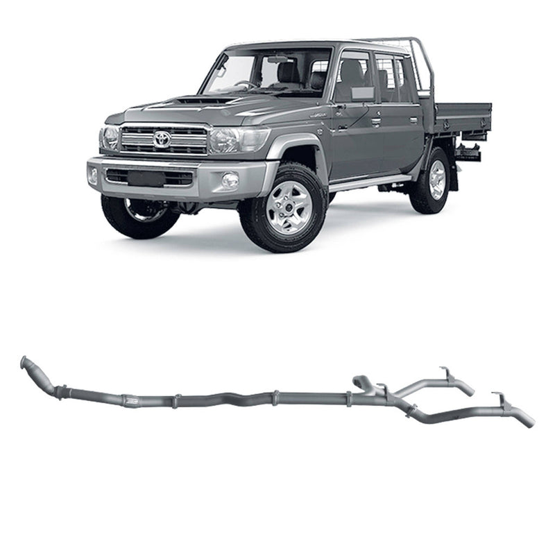 Redback Extreme Duty Exhaust 3in Twin Turbo Back (With