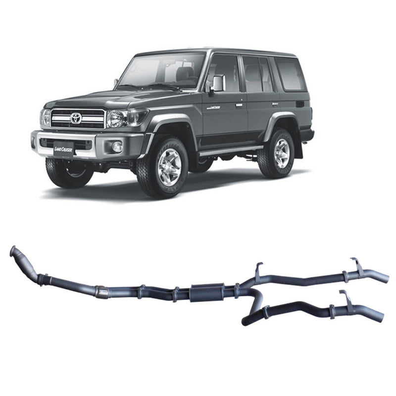 Redback Extreme Duty Exhaust 3in Twin Turbo Back (With