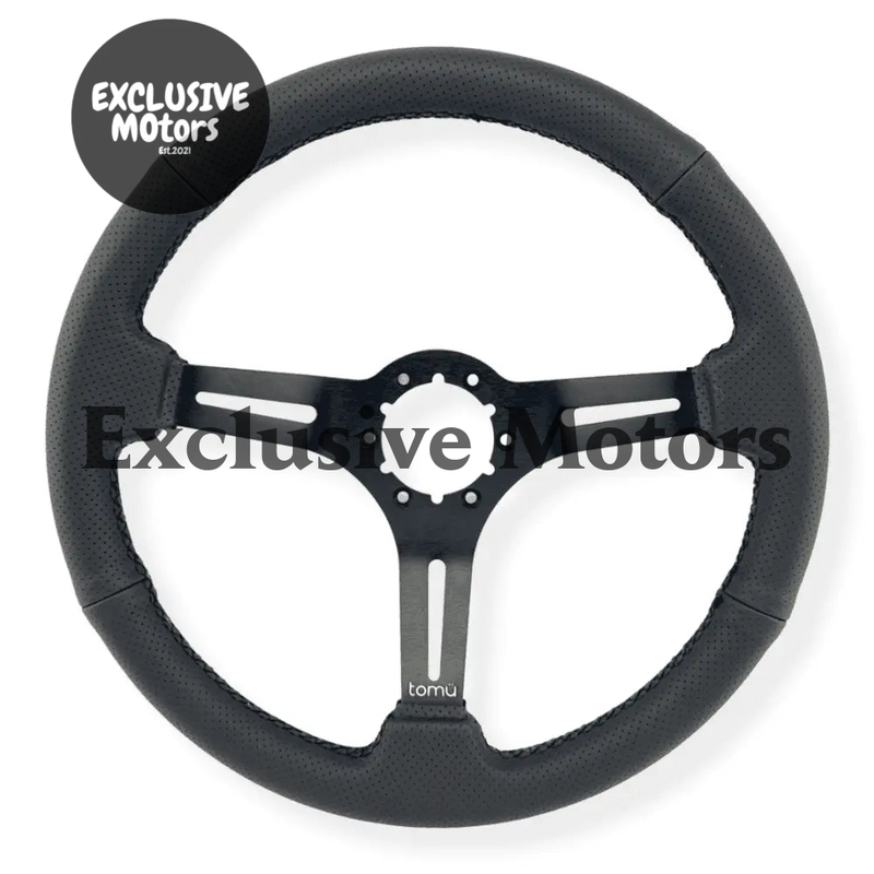 Black Perforated Leather Steering Wheel