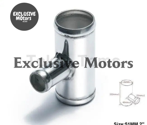 BMW E39 5-Series Universal Bov T-Pipe 51Mm 2" Outlet 25Mm Blow Off Valve T Joint Adaptor (2000- )