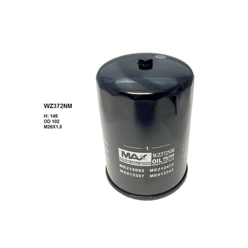 Wesfil Oil Filter WZ372NM