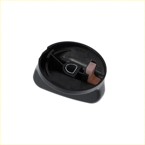 Black plastic car door handle cover with small brown rubber insert for toyota tacoma a/c temperature control knob