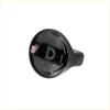 Black plastic a c temperature control knob with circular design and molded markings for toyota tacoma 1995 2004