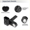 Black plastic abs wheel speed sensor for toyota 4runner front right with molded connector and metallic interior parts