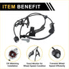 Black rubber-coated abs wheel speed sensor wire harness with metal brackets for toyota 4runner front right 03-09