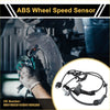 Black abs wheel speed sensor with coiled wiring and mounting brackets for toyota 4runner front right 2003-2009