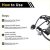Black abs wheel speed sensor with wiring and connectors for toyota 4runner front right 2003-2009