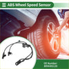 Black abs wheel speed sensor for toyota avensis front left with coiled cable and mounting bracket visible from back side