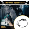 Black abs wheel speed sensor with coiled cable and connector housing for right rear toyota hilux 2015-2020