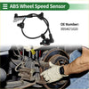 Black abs wheel speed sensor with coiled cable and plastic connectors for toyota hilux sw4 2005-2015 repair use