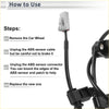 Abs wheel speed sensor cable with gray plastic connector and black rubber insulation for toyota land cruiser rear left