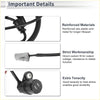 Black reinforced abs plastic and metal abs wheel speed sensor with coiled cable and gray connector for toyota land cruiser rear left