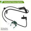 Black abs wheel speed sensor for toyota picnic with coiled cable metallic connector and green mounting bracket