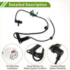 Black rubber-coated abs wheel speed sensor wire with green connectors and black metal brackets for toyota picnic 1996-2001