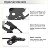 Black reinforced abs plastic and metal abs wheel speed sensor for toyota prius 2010-2015 front right with custom fit