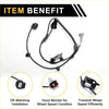 Black abs wheel speed sensor for toyota tacoma front left with molded plastic housing and wiring harness
