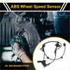 Black abs wheel speed sensor with coiled wire and plastic connectors for toyota tacoma front right 2005-2015